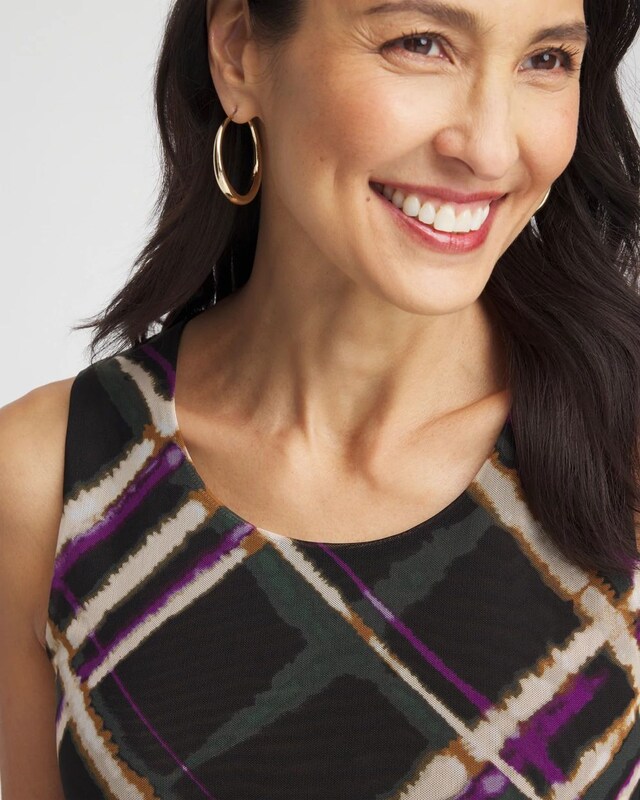 Plaid Mesh Tank - image 4
